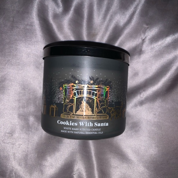 Bath & Body Works Other - Bath & Body Works Cookies For Santa White Barn 14.5oz  3-Wick Candles